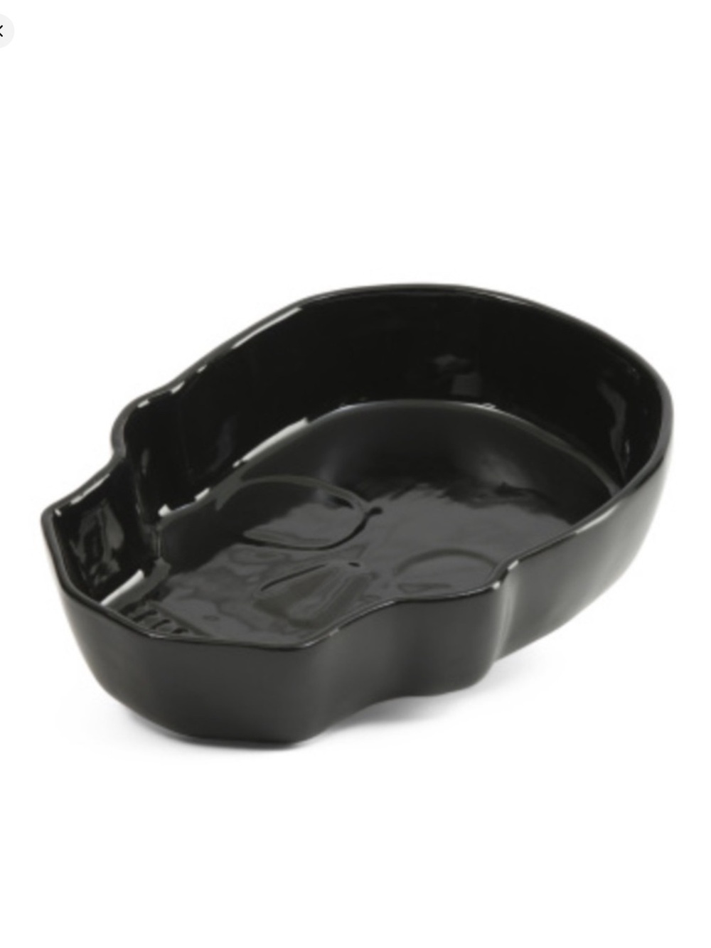 💀Skull Baking Dish Serving Bowl Halloween Cookware New Black R Squared